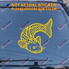 Koi Fish Decal Sticker Car Vinyl pick size color no bkgrd Japanese Chinese b