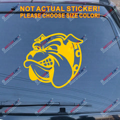 British Bulldog Head English Decal Sticker Car Vinyl pick size color no bkgrd c