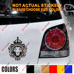 Lion of Judah Head Decal Sticker Rasta Rastafari Flag Car Vinyl Jamaica c