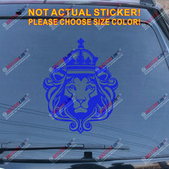 Lion of Judah Head Decal Sticker Rasta Rastafari Flag Car Vinyl Jamaica c