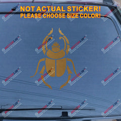 Scarab Beetle Egypt Decal Sticker Car Vinyl pick size color no bkgrd b