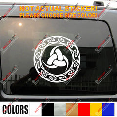 Triple Horn of Odin Decal Sticker Celtic Knot Norse Viking Car Vinyl pick size b