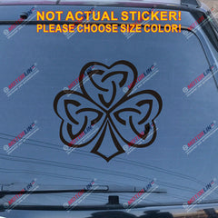 Irish Ireland Shamrock Celtic Knot Decal Sticker Car Vinyl pick size color