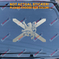 Scottish Lion Rampant Decal Sticker Scotland Saltire St Andrew Cross Car Vinyl