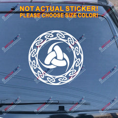 Triple Horn of Odin Decal Sticker Celtic Knot Norse Viking Car Vinyl pick size b