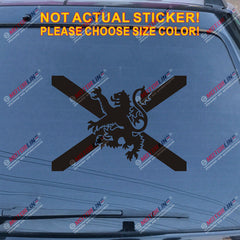 Scottish Lion Rampant Decal Sticker Scotland Saltire St Andrew Cross Car Vinyl