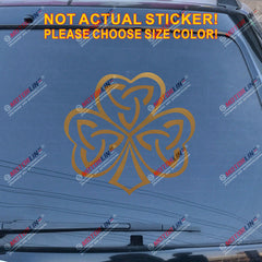 Irish Ireland Shamrock Celtic Knot Decal Sticker Car Vinyl pick size color