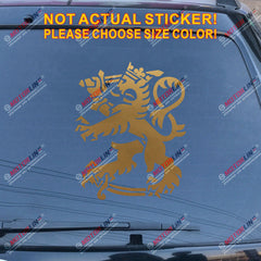 Coat of arms of Finland Suomi Lion Decal Sticker Car Vinyl pick size Finnish b