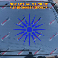 Sun of Vergina Macedonia Flag Decal Sticker Car Vinyl Macedonian pick size