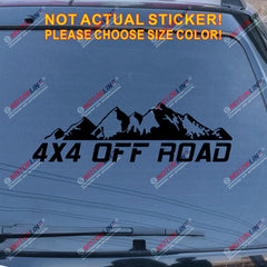 4X4 Off Road Decal Sticker Car Vinyl fit for Jeep Ford Toyota mountain Chevy c