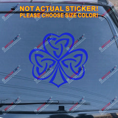 Irish Ireland Shamrock Celtic Knot Decal Sticker Car Vinyl pick size color