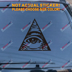 Eye Of Providence  All Seeing Eye Of God Decal Sticker Car Vinyl pick size color