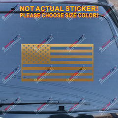 United States USA American Flag Decal Sticker Car Vinyl no bkgrd pick size color