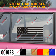 United States USA American Flag Decal Sticker Car Vinyl no bkgrd pick size color