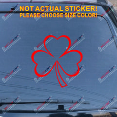 Shamrock Clover Decal Sticker Ireland Irish Car Vinyl pick size color die cut c