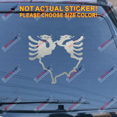 Kosovo Map Albania Double-Headed Eagle Decal Sticker Car Vinyl pick size color b