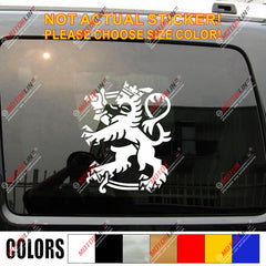 Coat of arms of Finland Suomi Lion Decal Sticker Car Vinyl pick size Finnish b