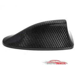 Real Carbon Fiber Antenna Cover Cap Fins Trim Adhesive Fit For BMW F10 F18 F02