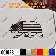 California Bear USA American Flag Decal Sticker Car Vinyl no bkgrd Cali