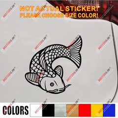 Koi Fish Decal Sticker Car Vinyl pick size color no bkgrd Japanese Chinese b