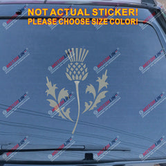 Thistle Scottish Flower Decal Sticker Scotland Car Vinyl pick size color c