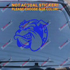 British Bulldog Head English Decal Sticker Car Vinyl pick size color no bkgrd c