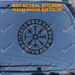 Vegvisir Viking Runic Compass Decal Sticker Viking Odin Norse Norway Vinyl