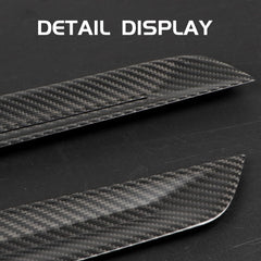 JSWAN 4Pcs Real Carbon Fiber Car Door Panel Cover Trim Fit for 11th Gen Civic Type r FL5 Typer Car Door Panel Protector Cover Car Interior Door Armrest Protection (Matte black)