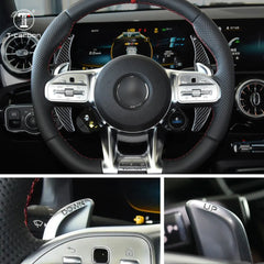 Carbon Fiber Paddle Shift For Mercedes Benz C43 C53 C63 E43 E53 E63 S43 S53 S63 S65 AMG DSG Shifters Car Accessories