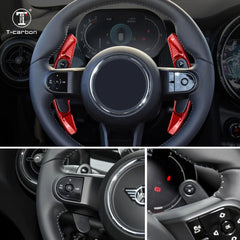 Carbon Fiber Steering Wheel Extension Paddle Shift For MINI Cooper S ONE JCW Clubman MK3 F54 F55 F56 F57 F60 DSG Paddle Shifter