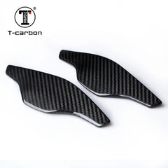 Carbon Fiber Steering Wheel Shift Paddle Extension Shifter For Cadillac XTS XTS5 Paddle Shifters Car Accessories