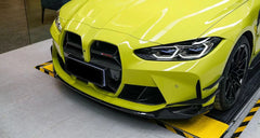 M3 G80 Car Grille CSL Style Carbon Fiber Front Bumper Grille Nose Trim For BMW G80 M3 G82 M4