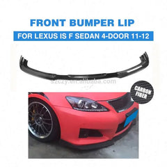 IS250 IS300 JC Style Carbon Fiber Front Bumper Lip for Lexus IS250 Base Sedan 4-Door 11-12