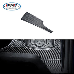 3 holes Carbon Fiber Interior Kits Left Hand Drive 10 pcs for Ford Mustang 2015+ Carbon Fiber Navigation Table Cover