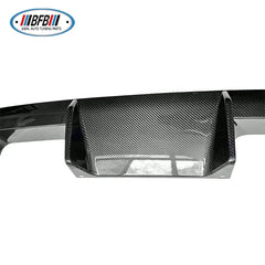 4 series G82 MP Style Dry Carbon Fiber Rear Bumper Lip For BMW G80 M3 G83 M4  2021 2022 Carbon Diffuser 2 Fins Style