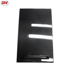 Auto dry carbon fiber central control storage box panel trim replacement for Tesla model X 2018-2022