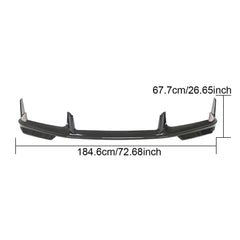 Dry Carbon Fiber 911 Front Lip Splitter for Porsche 911 992 Turbo S Coupe 2-Door 2019-2021