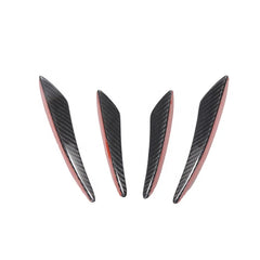 4pcs Front Bumper Side Canards Splitter for BMW Universal Real Carbon Fiber Front Bumper Fins for Mercedes