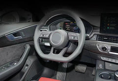 Carbon Fiber Interior Trim For AUDI A4 S4 Dashboard Kit Door Handle Trim Center Console Cover 2016-2019