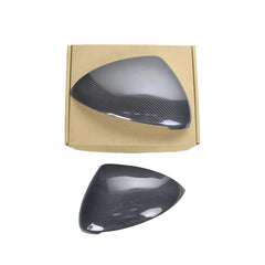 Real Dry Carbon Mirror Cover Stick On Style Rear View Style Cover Exterior Kits For Porsche Cayenne