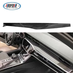 8PCS Carbon Fiber Car Interior Kits For Audi A6 2020-2022 Carbon Dashboard Kits Replacement Style