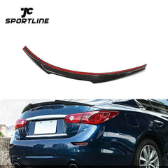 Carbon Fiber Rear Spoiler Wing for Infiniti Q50 2014-2019