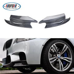 For BMW 5 Series F10 M5 2012-2016 Carbon Fiber Front Bumper Lip Splitter Side Splitter Apron