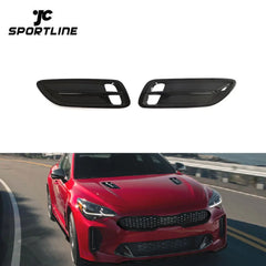 Dry Carbon Fiber Hood Scoop Vents Add-On Insert Cover Trims for KIA Stinger 2018-2023