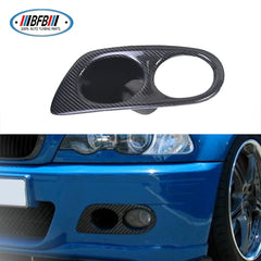 Carbon Fiber Front Fog Lamp Cover Replacement For E46 1998-2004