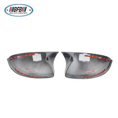 Auto Parts Car Side Mirror Cover Carbon Fiber Look For Hon-da Fit Jazz Review Mirror Cover 2014-2020