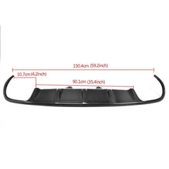 K Style Carbon Fiber Rear Diffuser Lip For Porsche Macan