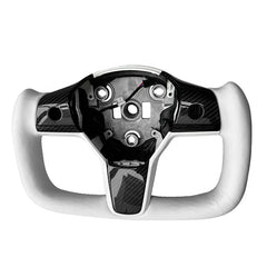 Yoke Steering Wheel Heating Steering Wheel with Carbon Fiber Center Trim For Tesla Model 3 2017up