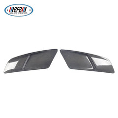 Carbon Fiber Hood Engine Air Vent Cover Trim Add on type For Ford Mustang 2015-2017