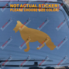 German Shepherd Dog Car Decal Sticker choose size and color, You Choose Your Color and size!